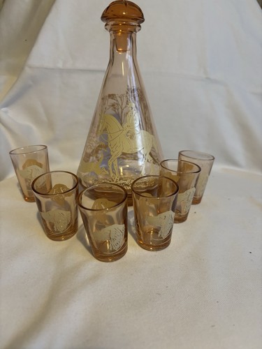 Smoked glass small - glass, decanter