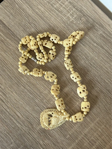 Vintage carved bovine bone