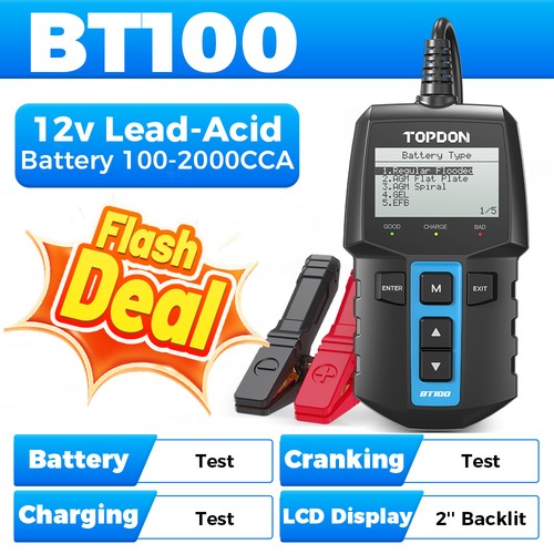 Topdon bt100 12v car battery - topdon,