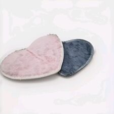 Heart Rugs, Small Cute Floor Mat Heart shaped Rugs, Mats. Pink Grey
