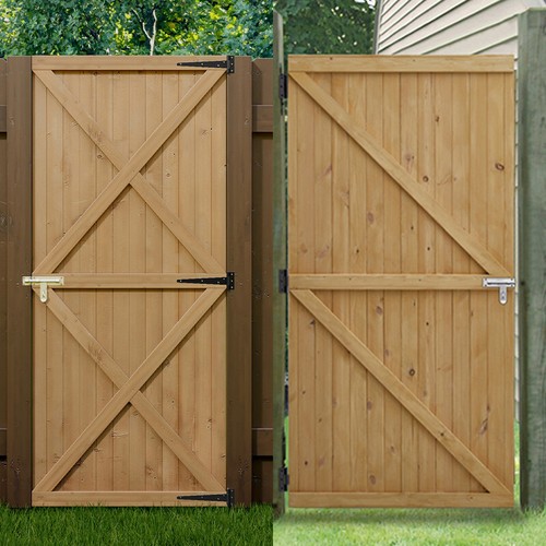 Large wooden garden gate pine - wooden,
