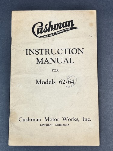 Original cushman motor scooter - original,