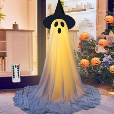 White Light Up Cloth Ghost
