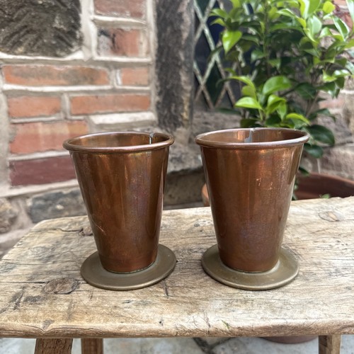 Vintage antique copper pair - vintage,