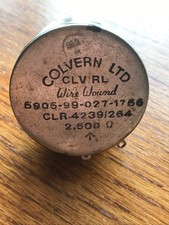 Vintage COLVERN 2.5K OHM 10