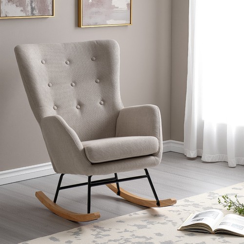 Hayden rocking chair beige - rocking,