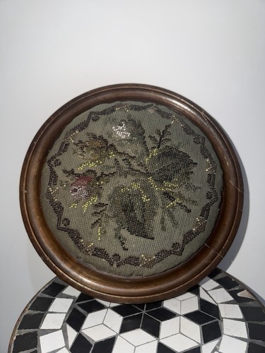 Antique beaded floral - antique,
