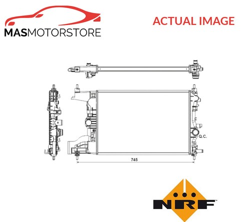 Engine cooling radiator nrf - engine,