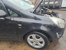 10-14 Vauxhall Corsa D Mk3 Fl WING (DRIVER SIDE) OFFSIDE Black Gar Z22c