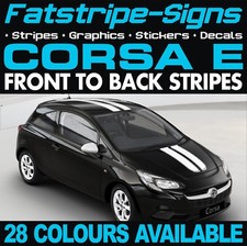 to fit VAUXHALL CORSA E STRIPES CAR GRAPHICS DECALS STICKERS VIPER RACING STING