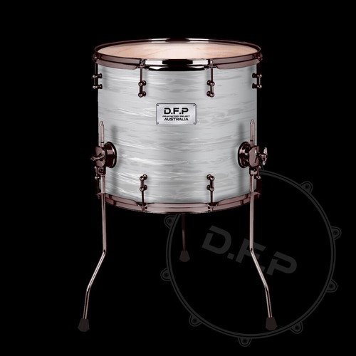 Dfp drum wrap white oyster - drum,