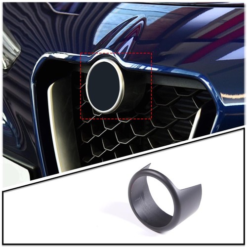 Matte black front grille - matte,