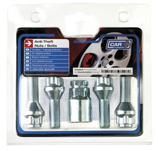 12x1.50mm / L26 Anti Theft Locking Alloy Wheel Bolt Nuts + Key for Toyota Aygo