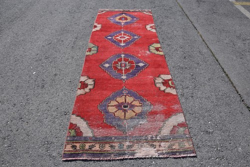 Vintage turkish rug 2x9 - turkish,