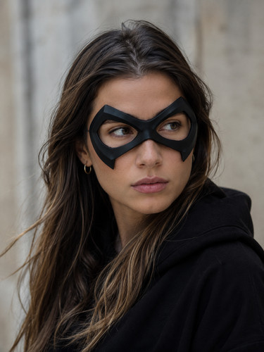 Black cat eye mask adult