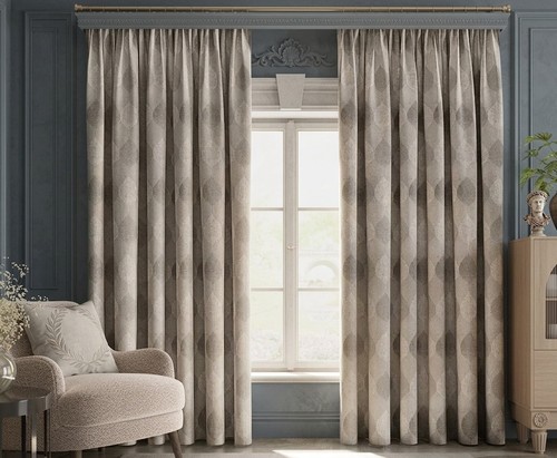 Luxury jacquard curtains pair - luxury,