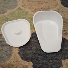 Slipper Bed Pan with Lid