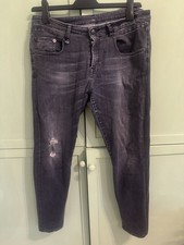 R13 boy skinny faded black - skinny,
