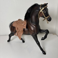Barbie Sindy Doll Big Black Horse Vintage?