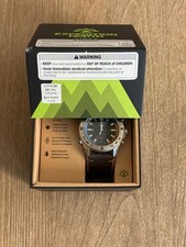 Timex Expedition Tide-Temp Compass 43mm Watch TW2V64400 Leather Strap Compass