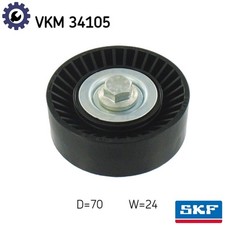 DEFLECTIONGUIDE PULLEY VRIBBED