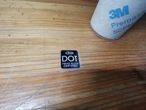 Arai dot helmet decal - arai,