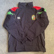 Canterbury British and Irish Lions Rugby Blue 1/4 jacket With hood Men’s Medium