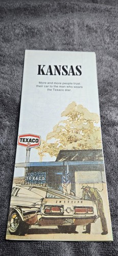 Vintage kansas texaco map - vintage,