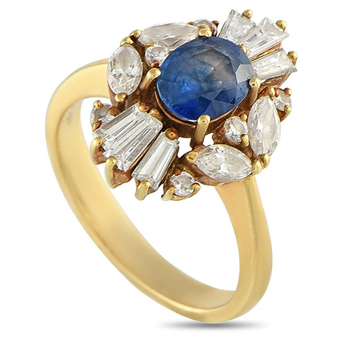 18k yellow gold 02ct diamond - 18k,