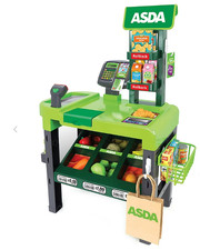ASDA Supermarket Checkout Toy Pretend Play Cash Register Money & Accessories New