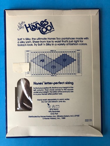 Vtg hanes too pantyhose ab - hanes,