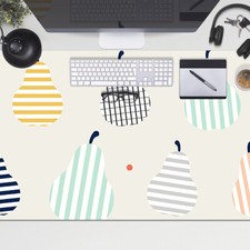 Computer Desk Top Mat Pad Large for Laptop Mouse School 100x50 Pears