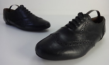 Womens Shoes Size 5 UK OFFICE London Black Leather Lace Up Formal Flats Brogue
