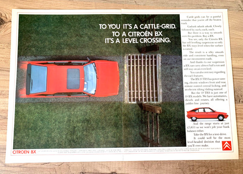Citroen 1980s frameable - citroen, bx