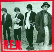 RARE R.E.M REM STICKER FREE UK P&P