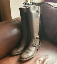 Belstaff Trialmaster 1955 Boots Biker Top Quality Brown Leather Boots 38