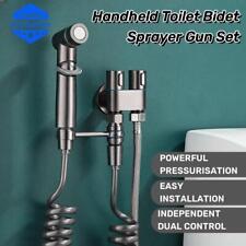 Handheld Sprayer Grey Bathroom Shower Head Toilet Bidet Handheld Spray Gun Set