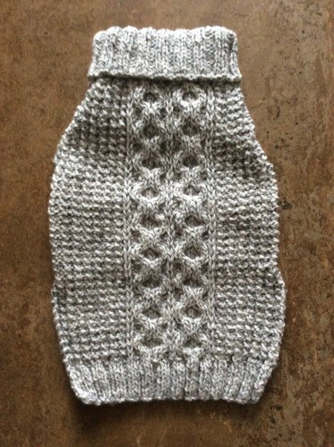 Hand knitted new puppy - hand,
