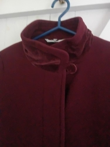 New dark burgundy nuage coat - burgundy,