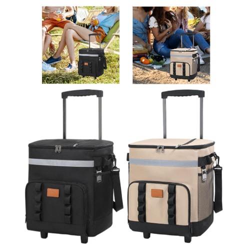 Cooler bag insulated rolling - cooler,