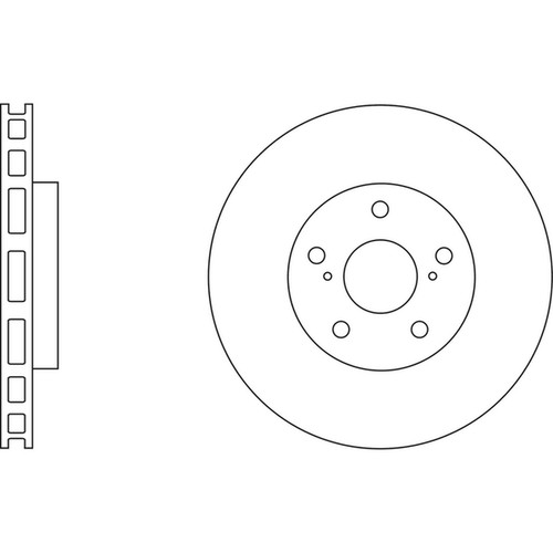 Brake discs vented for - 2x,