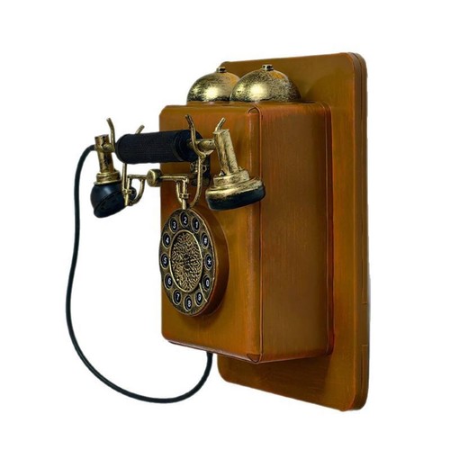 Wall attached antique phone - antique,