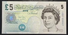 Old Five £5 Pound Note