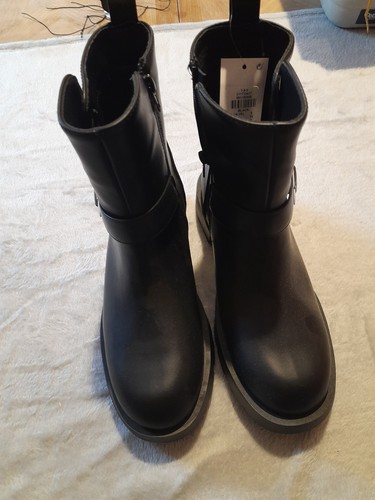 Black zip side - , boots
