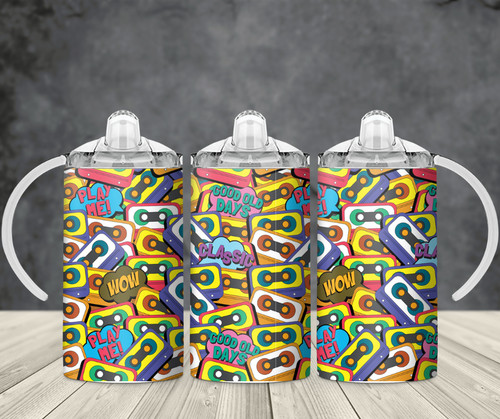 Retro tapes sippy - retro, thermal