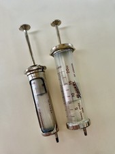 Vintage Socorex & Rocket London Swiss Made Medical Syringes - Borosilicate Glass