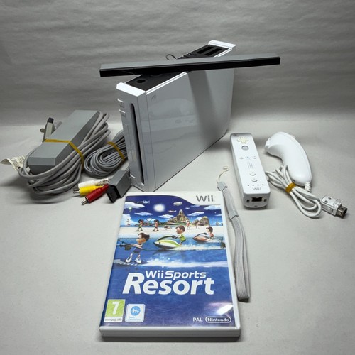 Nintendo wii white pal - white, console