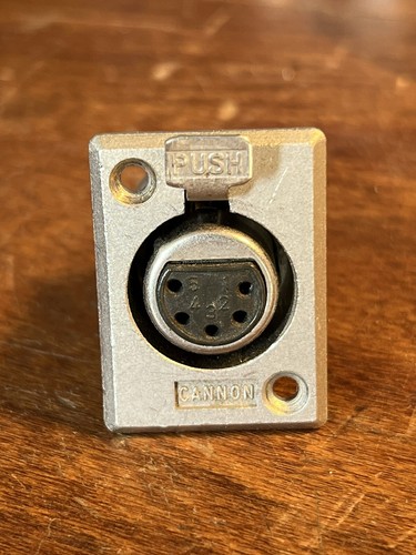 Vintage cannon pin xlr panel - vintage,
