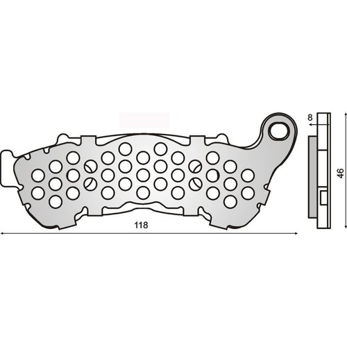 Front brake pads honda - front,