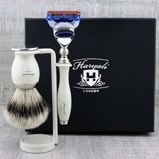 Men Shaving Kit Silver Tip